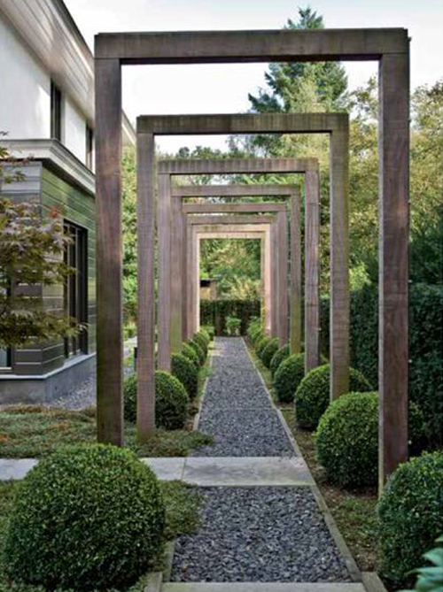 طراحی باغ زیبا و مدرن