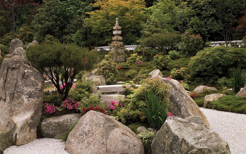 طراحی باغ زیبای ژاپنی