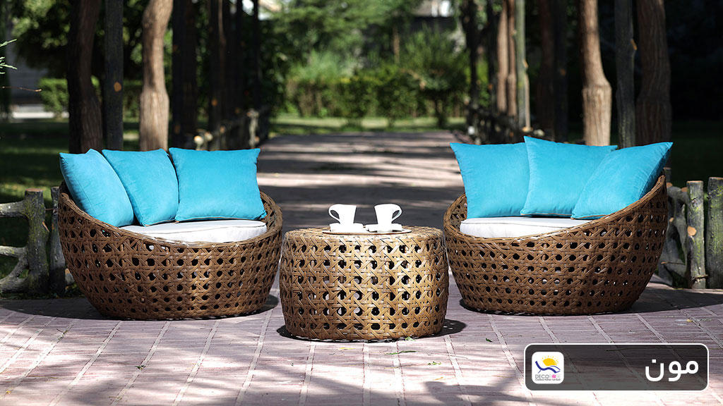 مبلمان دکورز 2 لاوست فضای باز مدل مون