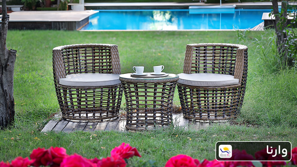 مبلمان دکورز 1 ست فضای باز مدل وارنا